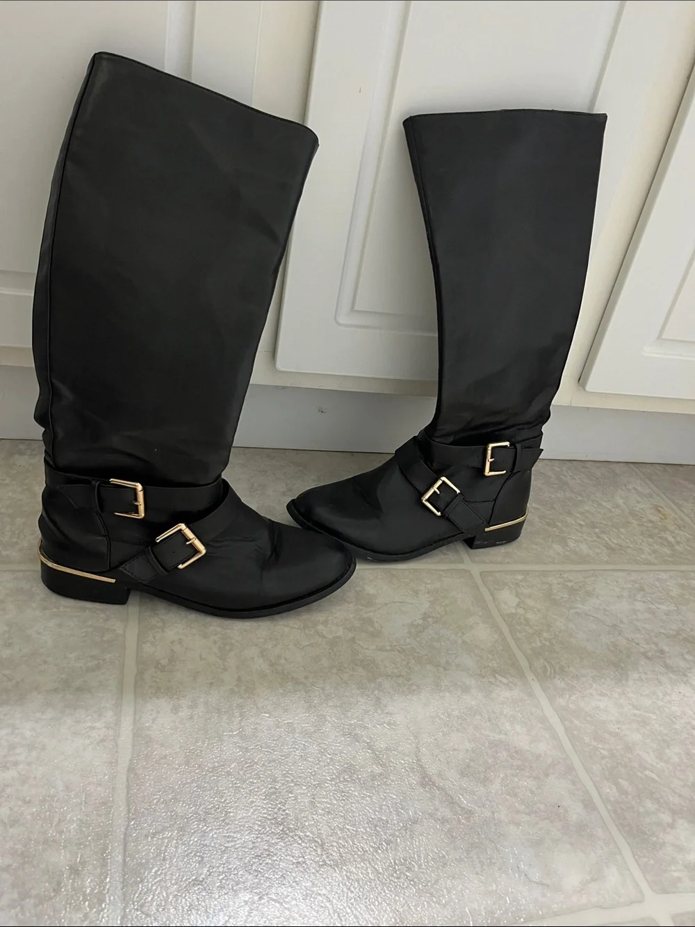 Primark Women’s Black High Knee Boots